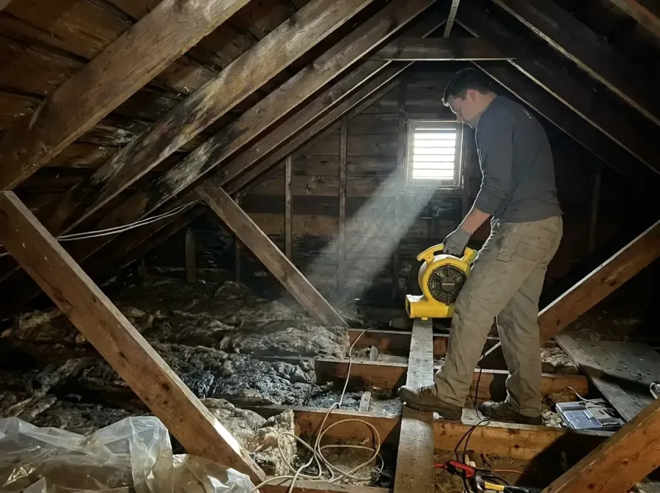 attic-water-damage-drying-proc-007 — frequently asked questions, Emergency Water Extraction & 24/7 Flood Response in Penbroo…